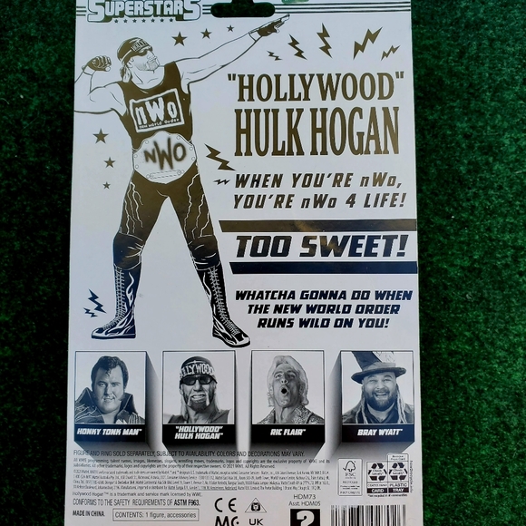 Mattel Hollywood Hulk Hogan 5.5 inch Action Figure - GLF25 NWO WWE NEW 2021 - Picture 4 of 9